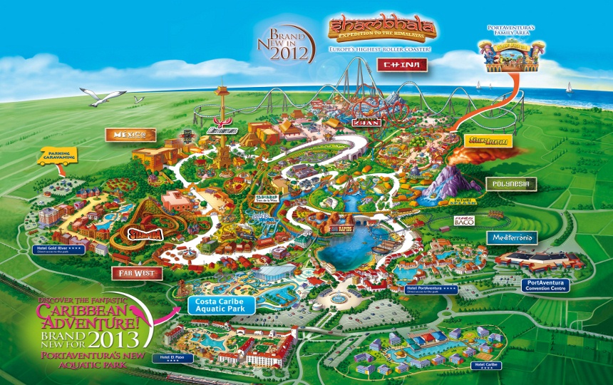 Port aventura map