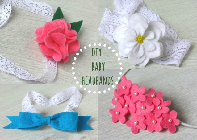 4 easy DIY baby headbands