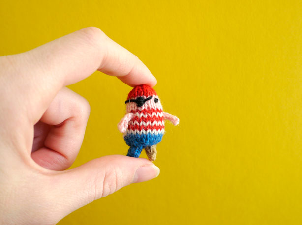 Little knitted pirate