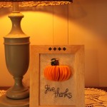 3 dimensional pumpkin felt art