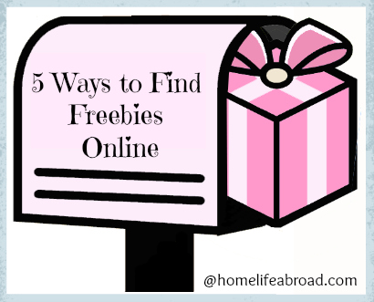 5 Ways to Find Freebies Online @homelifeabroad.com #freebies #freebiesonline