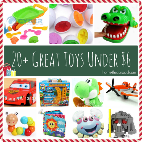 20+ Great Toys Under $6 @homelifeabroad.com #toys #kids