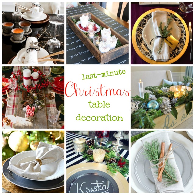 Last-minute Christmas table decoration @homelifeabroad.com #christmas #tabledecoration