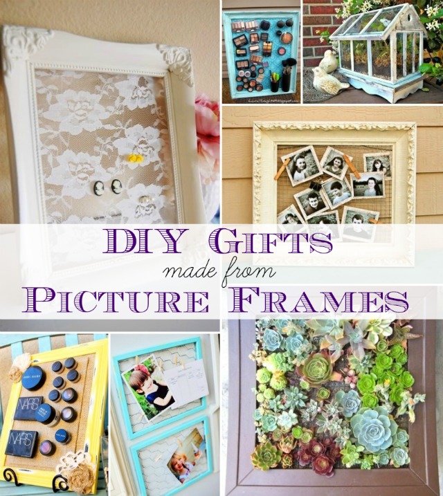DIY Gifts Made from Picture Frames @homelifeabroad.com #DIY #pictureframe #diygifts