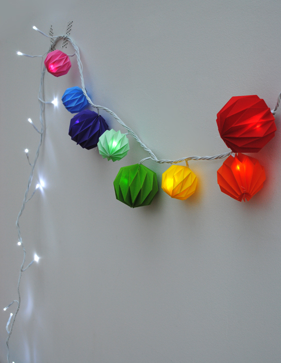 Spring Time DIY Origami Light Decorations #DIY #origami #spring #decoration @homelifeabroad.com