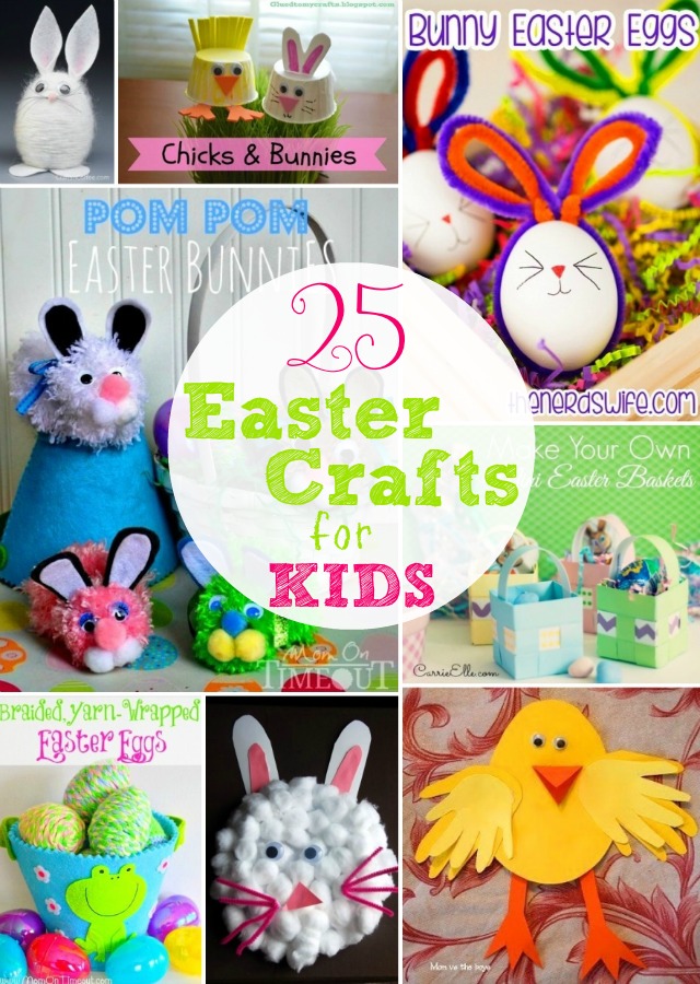 25 Easter Crafts for Kids @homelifeabroad.com #easter #eastercrafts #kidscrafts