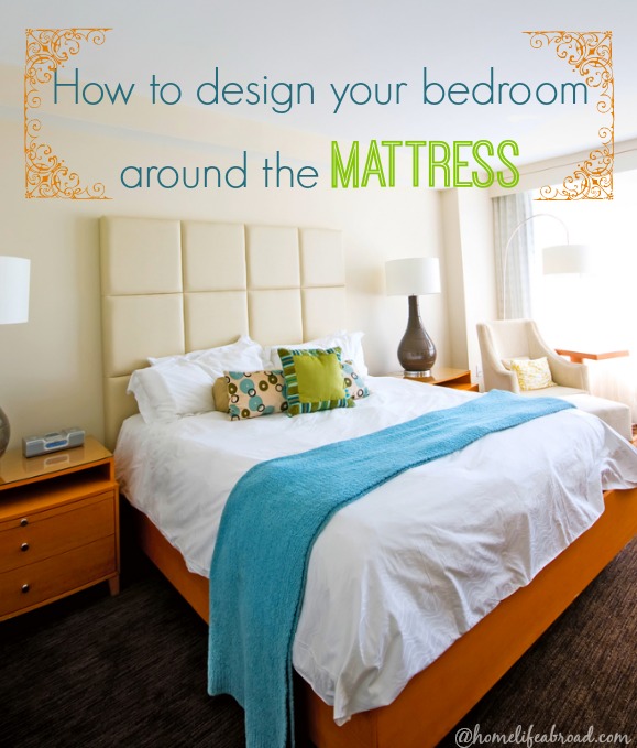 How to design your bedroom around the mattress @homelifeabroad.com #bedroomdesign #bedroom #mattress