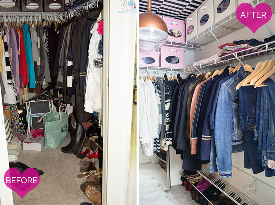 Some time & dedication can make a huge change in your closet!