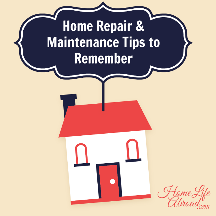Home Repair & Maintenance Tips from @homelifeabroad.com #cleaning #home #DIY