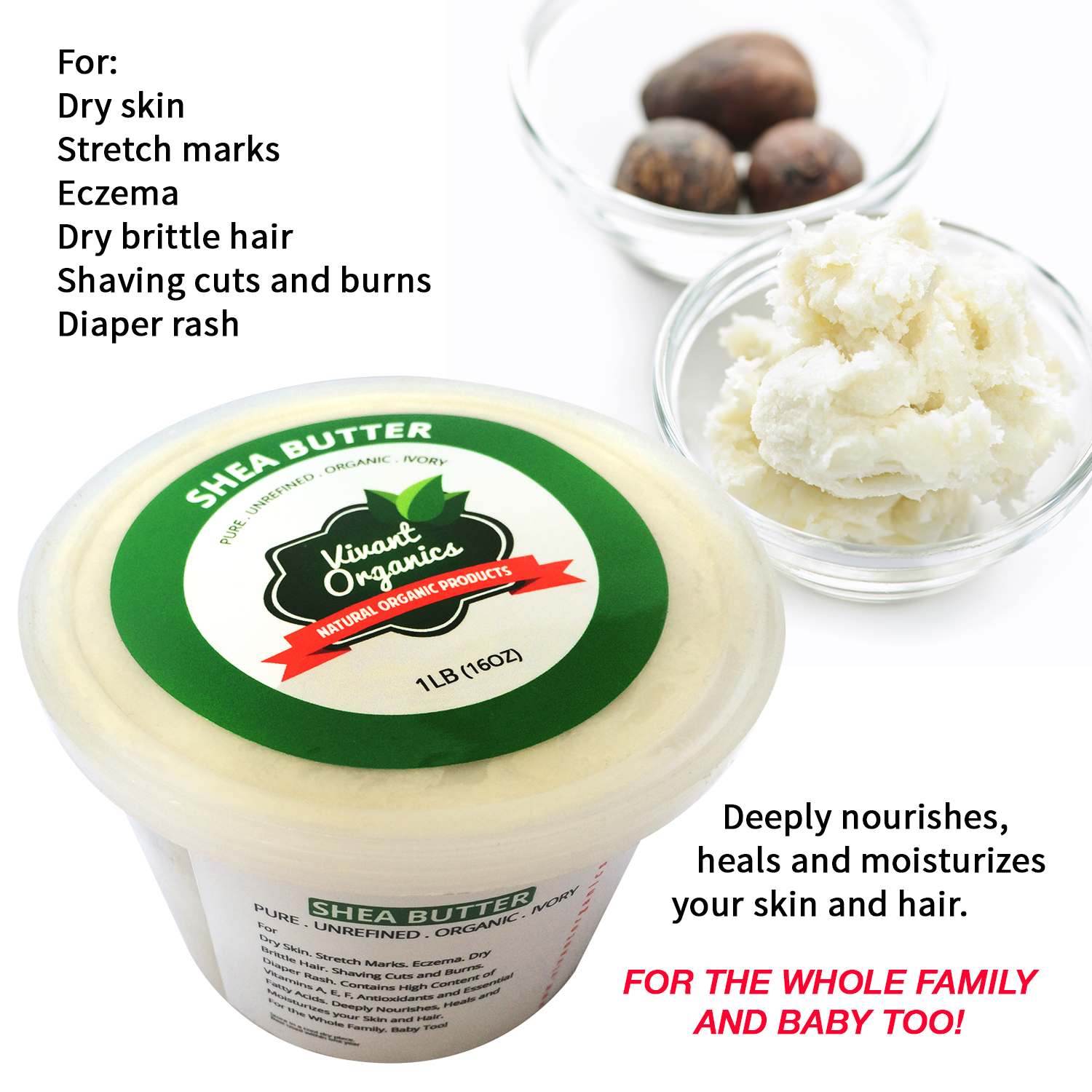 Pure Organic Ivory Shea butter from Vivant Organics, featured @homelifeabroad.com