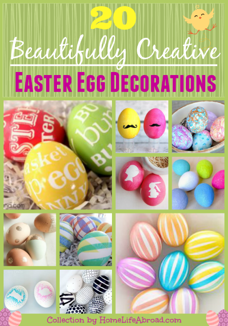 20 Most Beautifully Creative Easter Egg Decorations @homelifeabroad.com