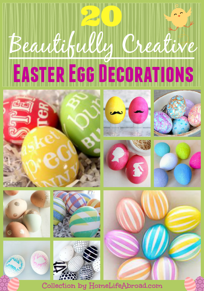 20 Most Beautifully Creative Easter Egg Decorations @homelifeabroad.com