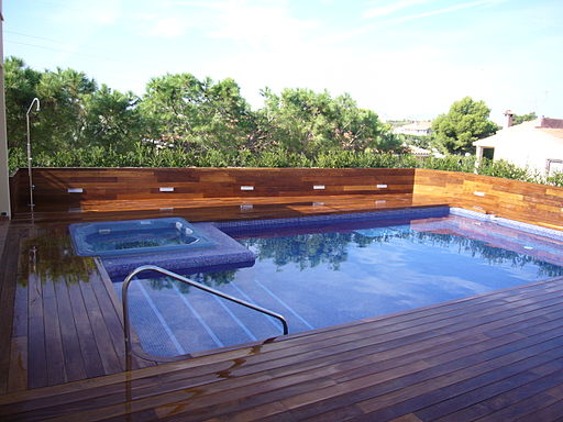 4 Exotic Ideas for a Relaxing Patio Design - swim spa