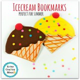 Ice cream bookmark corner