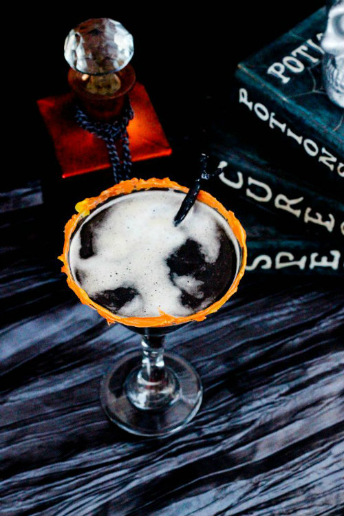 Coffee-Martini-with-Melted-Candy-Corn-3