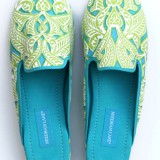 Clare Lime Slippers
