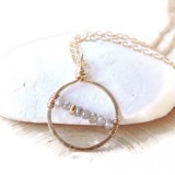 Labradorite Charm Necklace