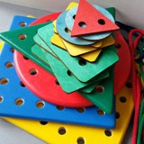 The Wooden Horse Montessori Lacing Set