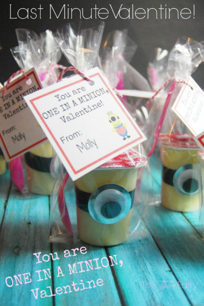 Minion Pudding Cups