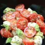 Easy Tomato, Avocado & Mozzarella Salad