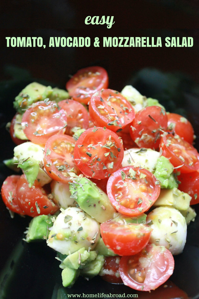 Tomato Avocado & Mozzarella Salad