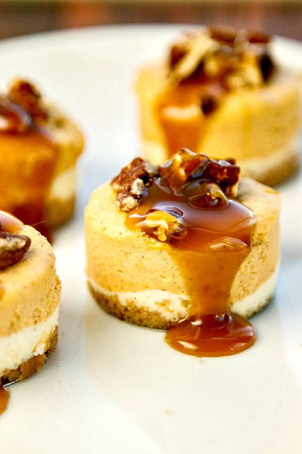 mini-pumpkin-cheesecakes-bourbon-caramel-sauce_