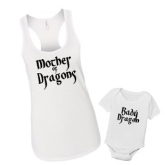 “Mother & Baby of Dragons” onesie