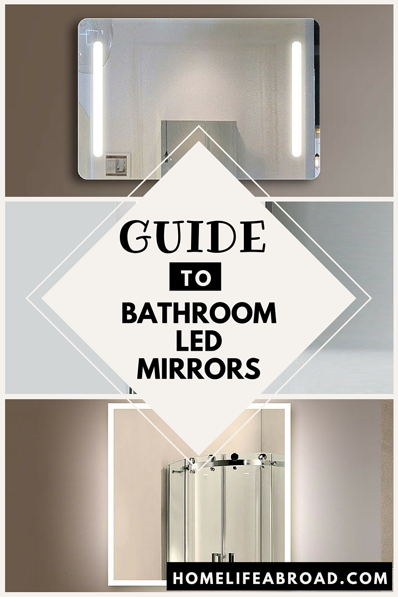 A Short Guide to Bathroom LED Mirrors - Bring on the Bathroom Remodel! homelifeabroad.com #bathroom #mirrors #led #remodel