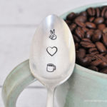 Peace Love & Coffee – Vintage Hand Stamped Spoon