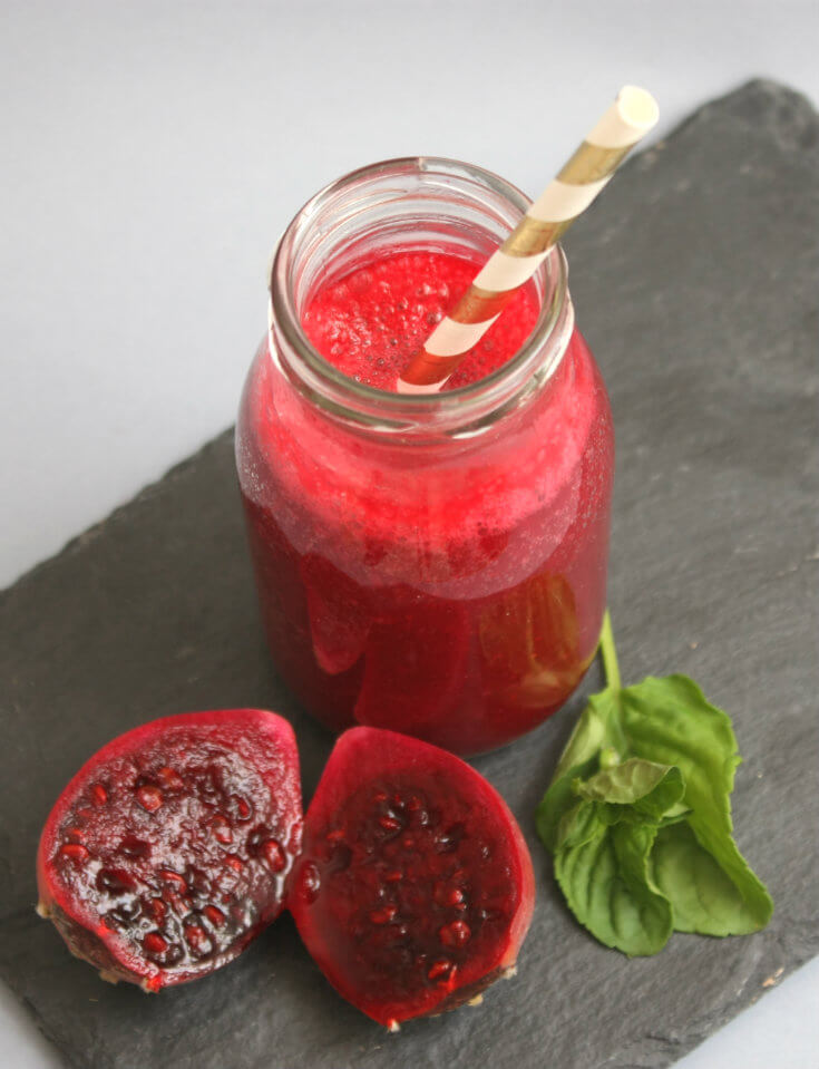 Prickly Pear & Strawberry Smoothie Recipe Prickly Pear & Strawberry Smoothie Recipe