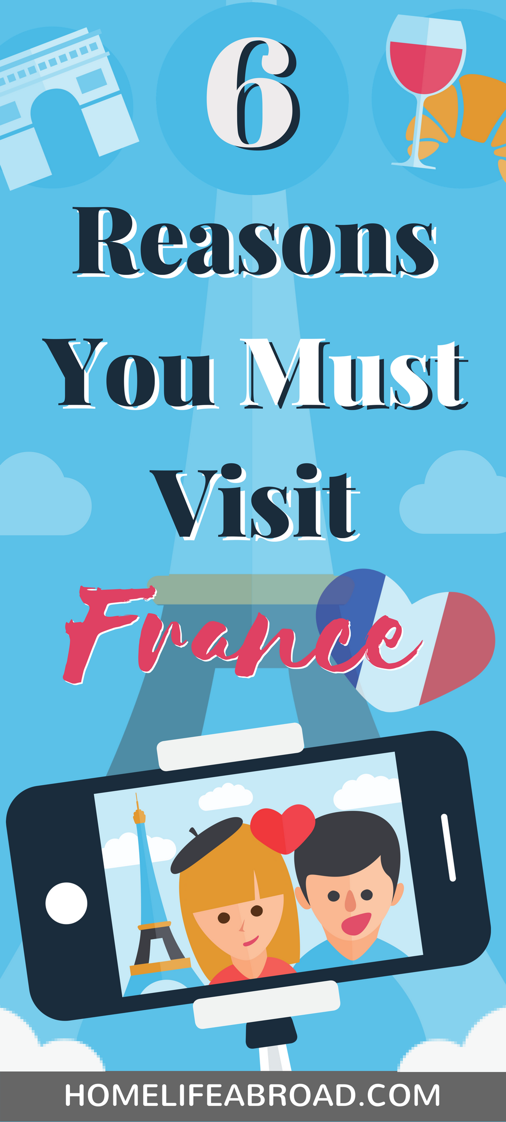 Day-dreaming about visiting France? Wait no more - here are 6 reasons why you must absolutely take the jump! #France #Paris #Europe #travelFrance #travelEurope #travel #trip