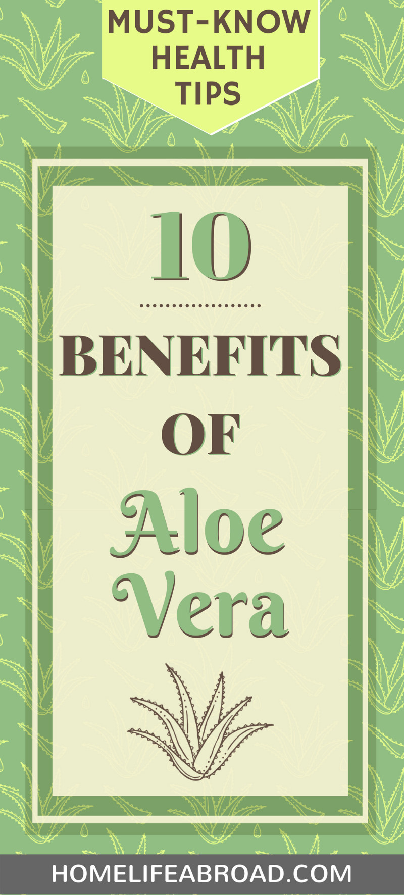 10 Benefits of Aloe Vera #aloevera #health