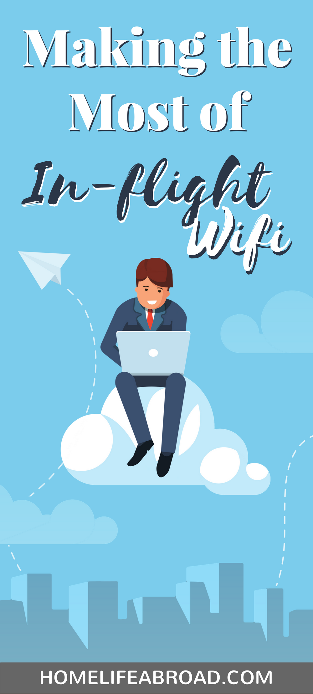 Now that there's widely available in-flight wi-fi, how can you take advantage of it? Check out the following suggestions and make the most of it! #wifi #flights #flightentertainment #netflix #travel