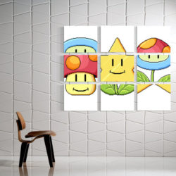 Mario Match Canvas Art