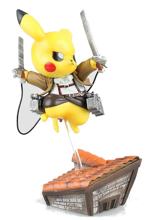 Pikachu Attack on Titan Figure - awesome gift for geeks! #pokemon #geekgift #pokemongift #giftidea #giftguide #holidaygifts