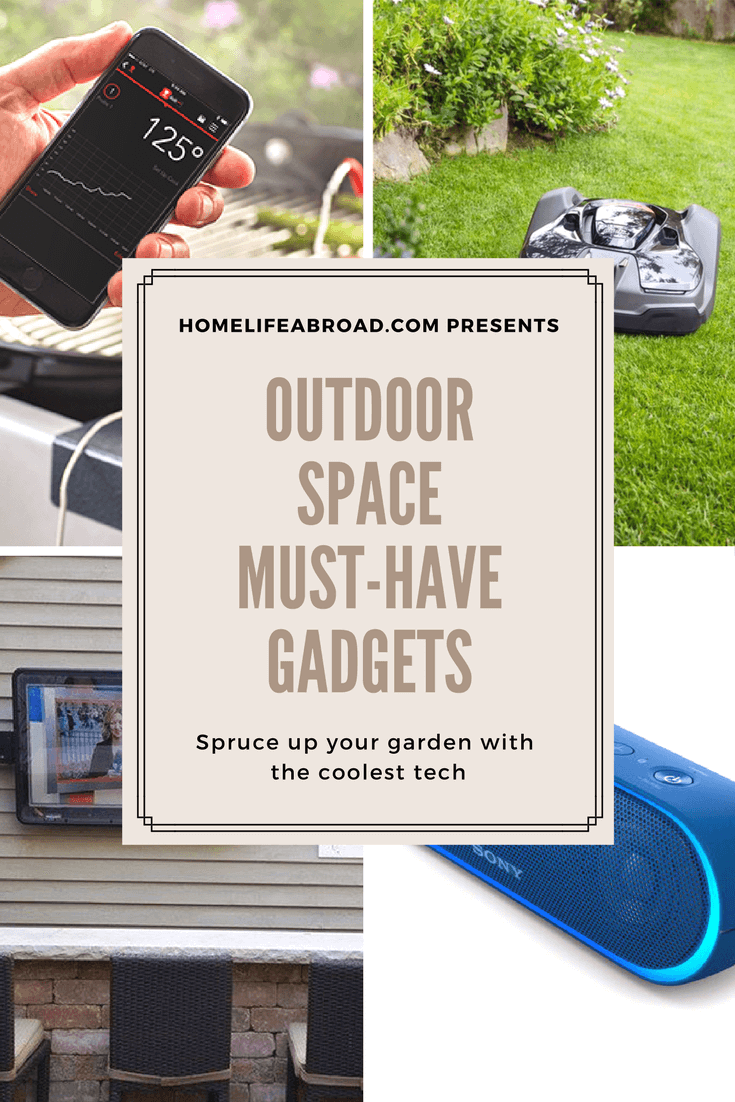 The outdoor space is often ignored, but with some planning and investing in great gadgets, the whole environment can be spruced up. Here are some ideas to really create that all-important outdoor living experience. #garden #gadgets #outdoor