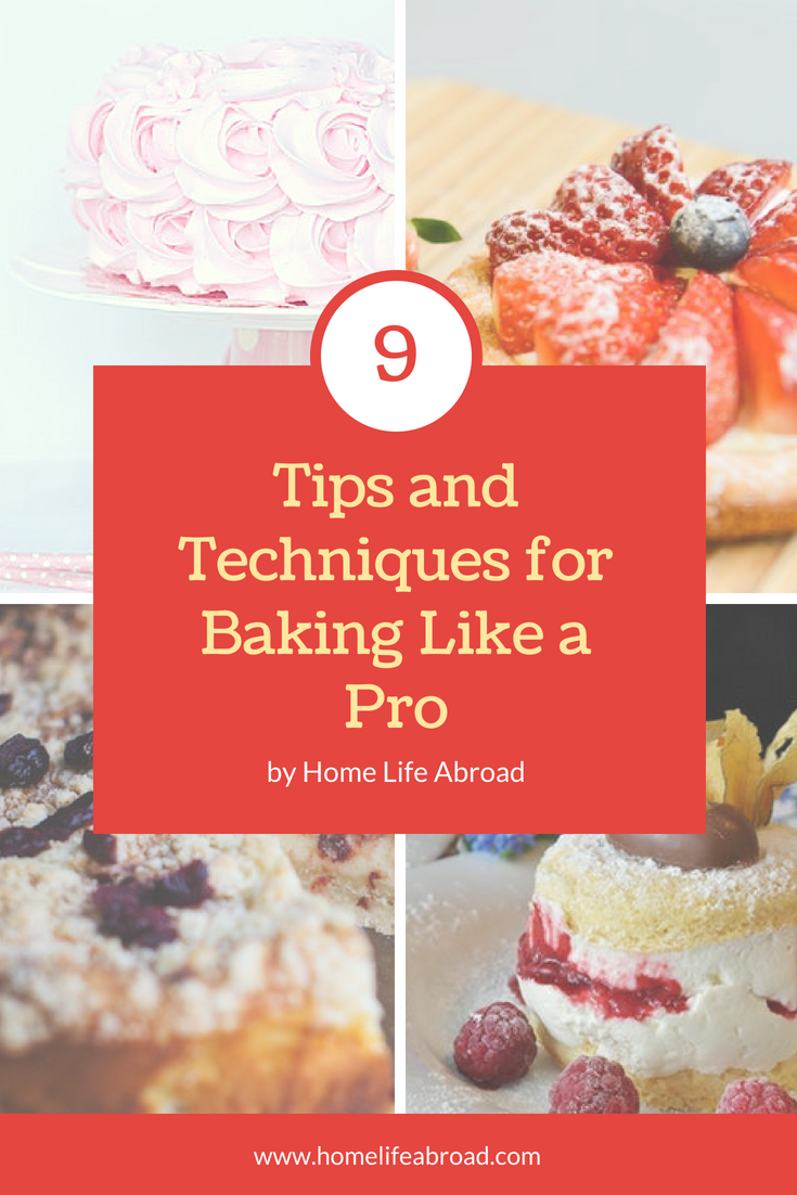 Baking is a lot of the fun, but the best part? Definitely enjoying the baked goodies! To help you jump into the world of baking, here are nine techniques and tips for baking like an absolute pro. #baking #cooking #cookingtips #bakingtips