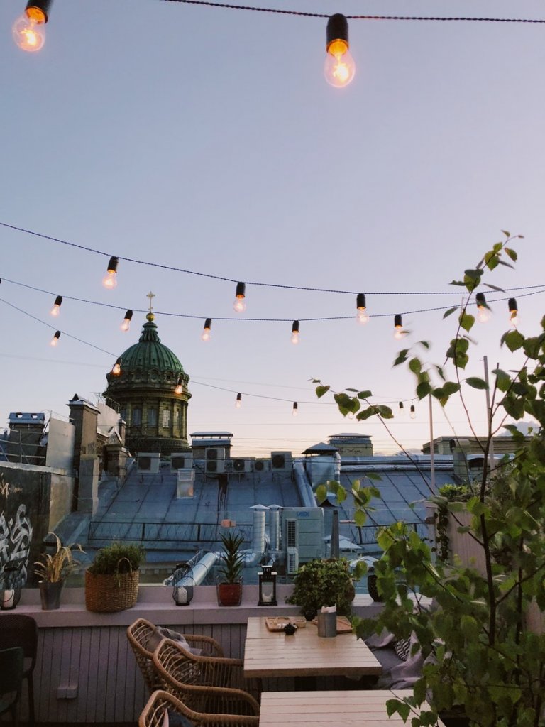 balcony romantic lights